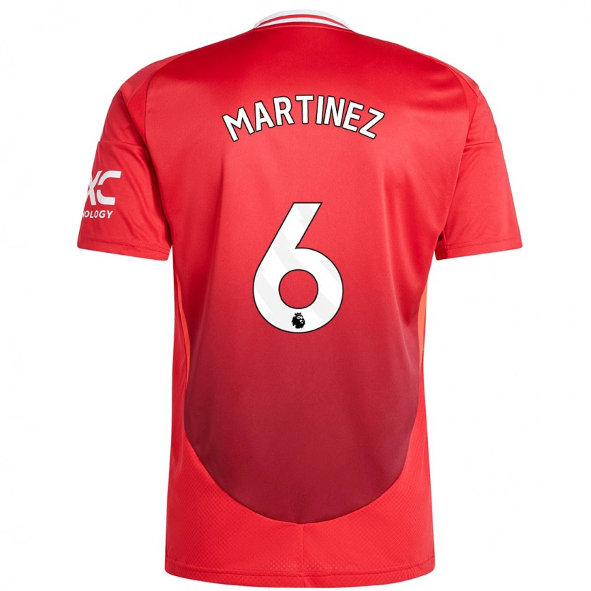 Danxen Kvinnor Lisandro Martínez #6 Klarröd Hemmatröja Matchtröjor 2024/25 Tröjor T-Tröja