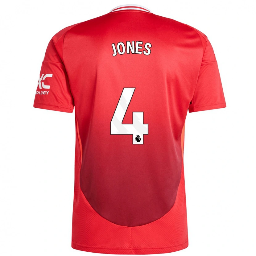 Danxen Kvinnor Phil Jones #4 Klarröd Hemmatröja Matchtröjor 2024/25 Tröjor T-Tröja