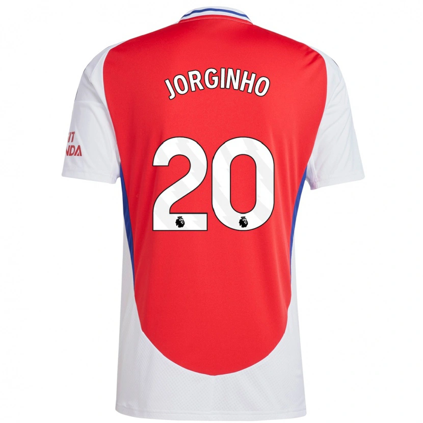 Danxen Kvinnor Jorginho #20 Röd Vit Hemmatröja Matchtröjor 2024/25 Tröjor T-Tröja