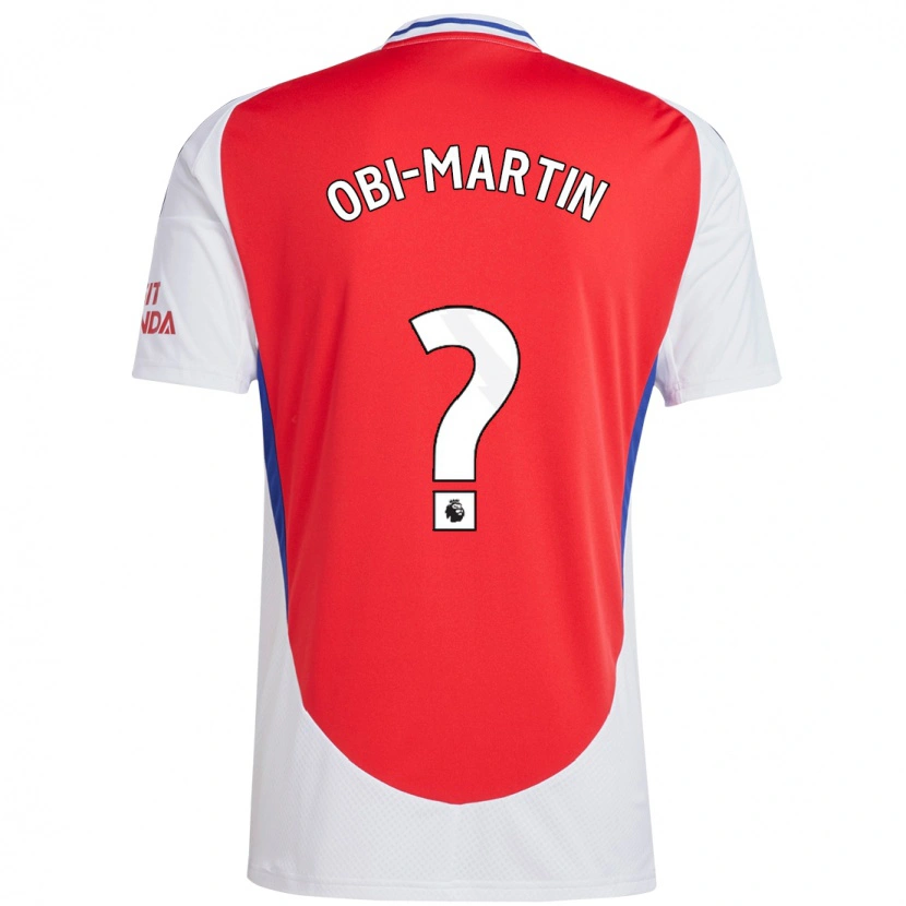 Danxen Kvinnor Chido Obi-Martin #0 Röd Vit Hemmatröja Matchtröjor 2024/25 Tröjor T-Tröja