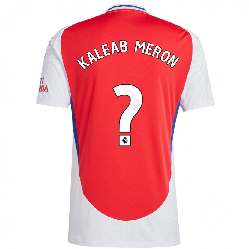 Danxen Kvinnor Kaleab Meron #0 Röd Vit Hemmatröja Matchtröjor 2024/25 Tröjor T-Tröja