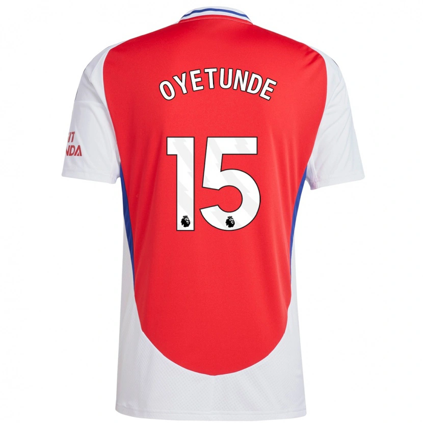 Danxen Kvinnor Daniel Oyetunde #15 Röd Vit Hemmatröja Matchtröjor 2024/25 Tröjor T-Tröja