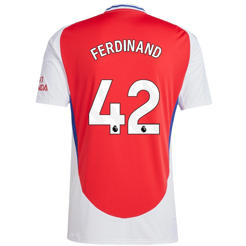 Danxen Kvinnor Seb Ferdinand #42 Röd Vit Hemmatröja Matchtröjor 2024/25 Tröjor T-Tröja