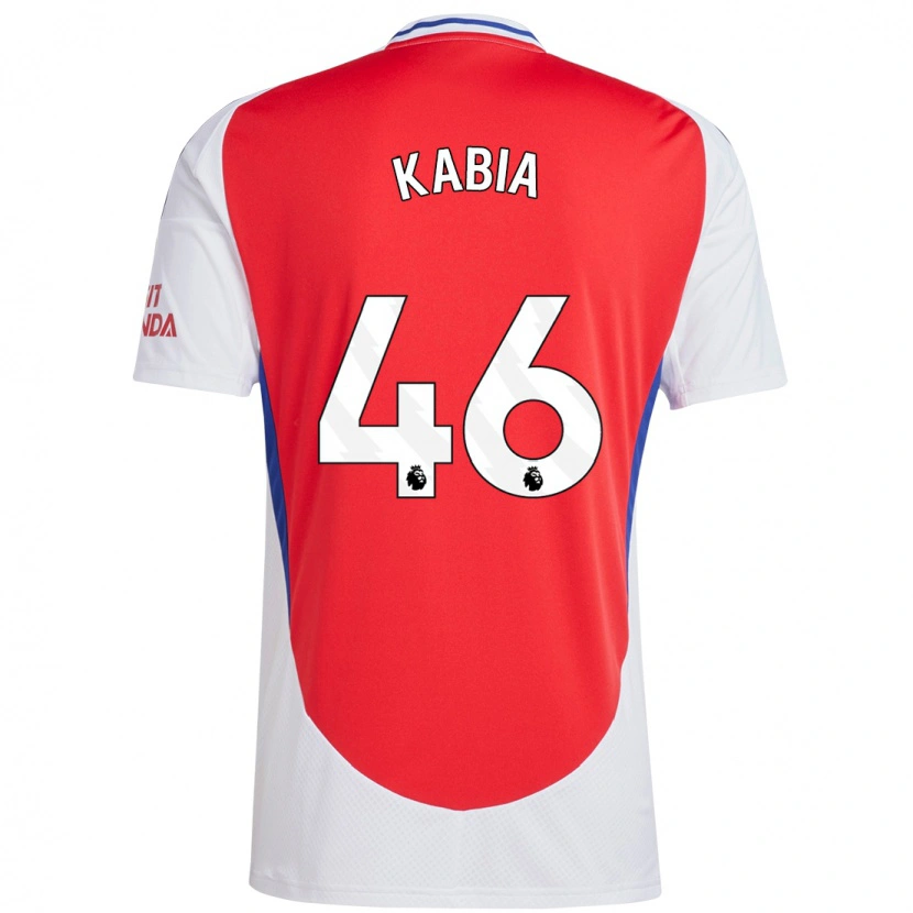 Danxen Kvinnor Ismeal Kabia #46 Röd Vit Hemmatröja Matchtröjor 2024/25 Tröjor T-Tröja