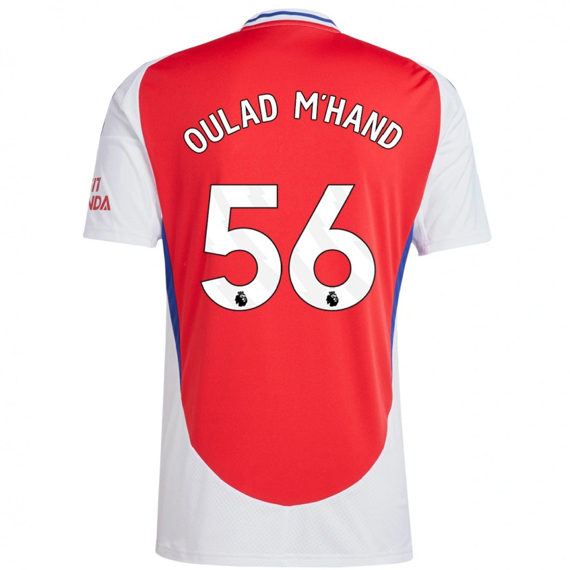 Danxen Kvinnor Salah-Eddine Oulad M'hand #56 Röd Vit Hemmatröja Matchtröjor 2024/25 Tröjor T-Tröja