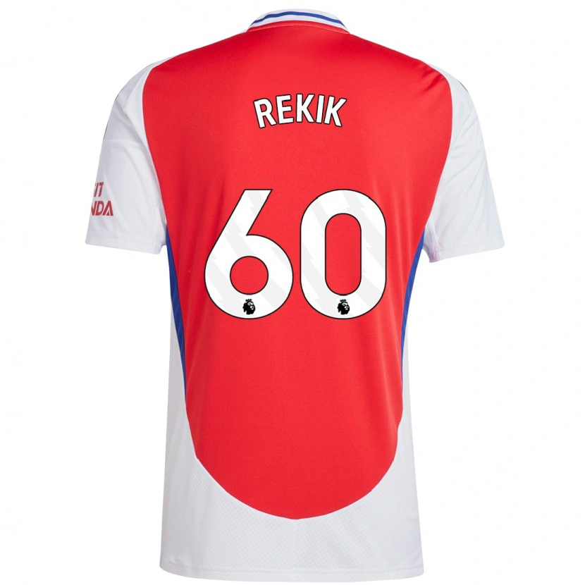Danxen Kvinnor Omar Rekik #60 Röd Vit Hemmatröja Matchtröjor 2024/25 Tröjor T-Tröja