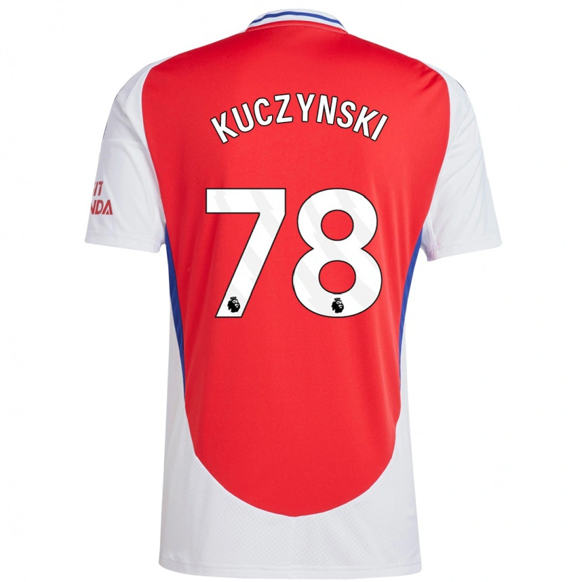 Danxen Kvinnor Max Kuczynski #78 Röd Vit Hemmatröja Matchtröjor 2024/25 Tröjor T-Tröja