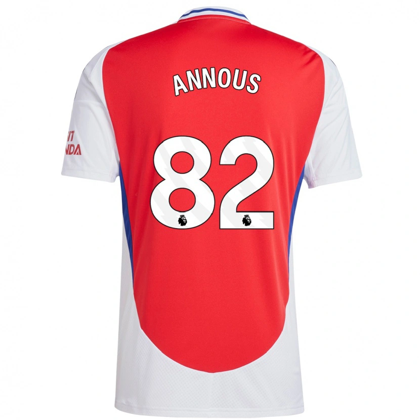 Danxen Kvinnor Andre Annous #82 Röd Vit Hemmatröja Matchtröjor 2024/25 Tröjor T-Tröja