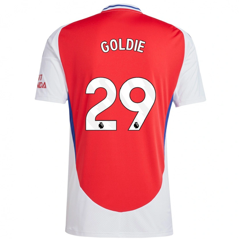 Danxen Kvinnor Teyah Goldie #29 Röd Vit Hemmatröja Matchtröjor 2024/25 Tröjor T-Tröja