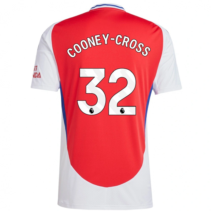 Danxen Kvinnor Kyra Cooney-Cross #32 Röd Vit Hemmatröja Matchtröjor 2024/25 Tröjor T-Tröja