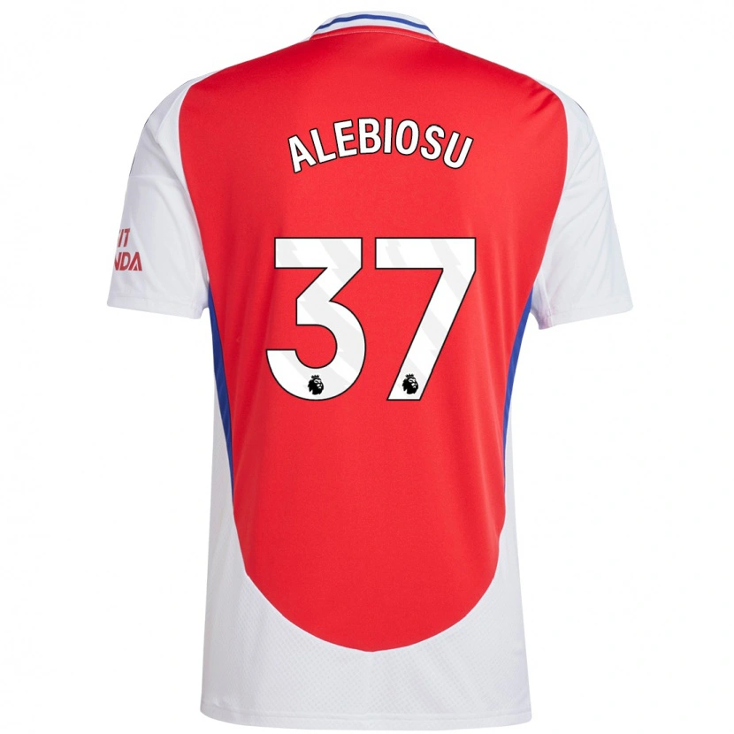 Danxen Kvinnor Ryan Alebiosu #37 Röd Vit Hemmatröja Matchtröjor 2024/25 Tröjor T-Tröja