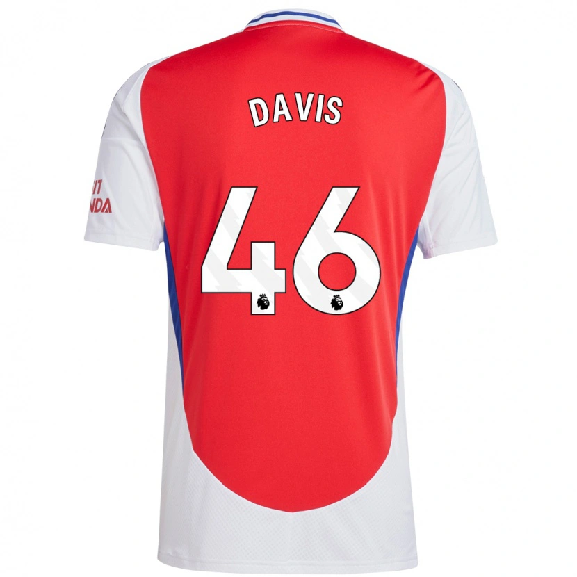 Danxen Kvinnor Timi Davis #46 Röd Vit Hemmatröja Matchtröjor 2024/25 Tröjor T-Tröja