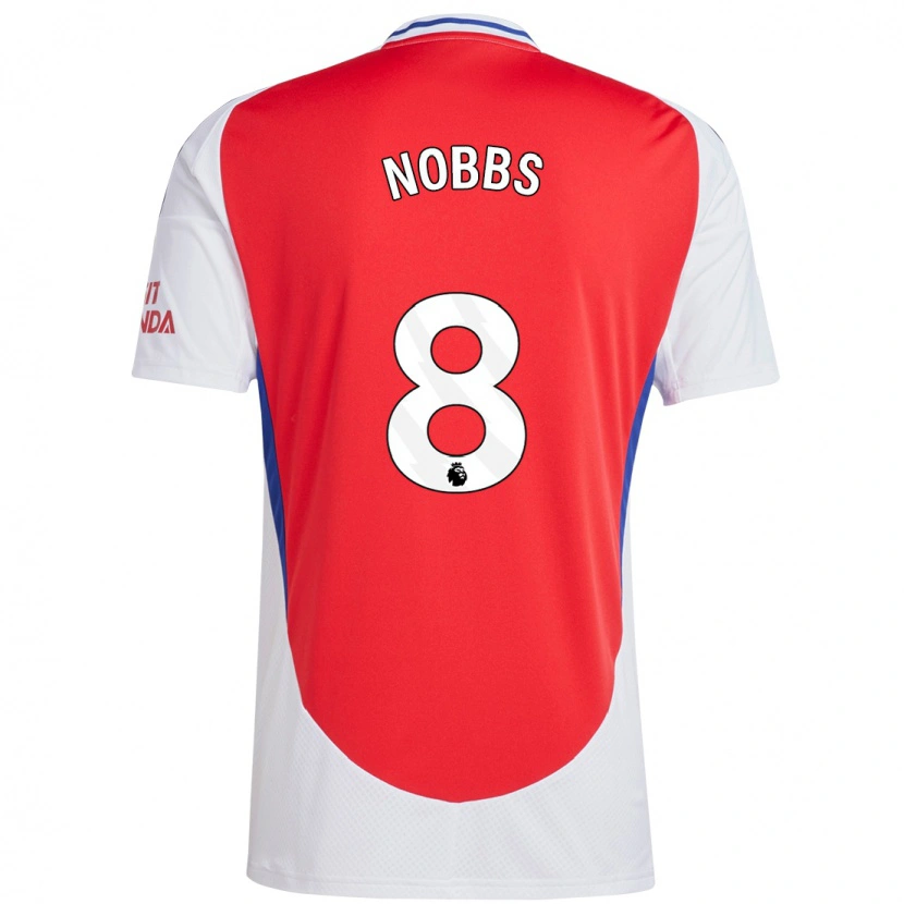 Danxen Kvinnor Nobbs #8 Röd Vit Hemmatröja Matchtröjor 2024/25 Tröjor T-Tröja