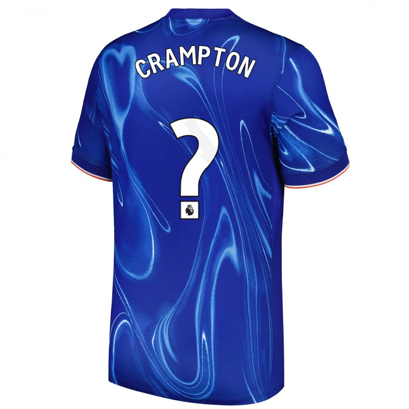 Danxen Kvinnor Kai Crampton #0 Blå Vit Hemmatröja Matchtröjor 2024/25 Tröjor T-Tröja