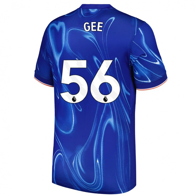 Danxen Kvinnor Billy Gee #56 Blå Vit Hemmatröja Matchtröjor 2024/25 Tröjor T-Tröja