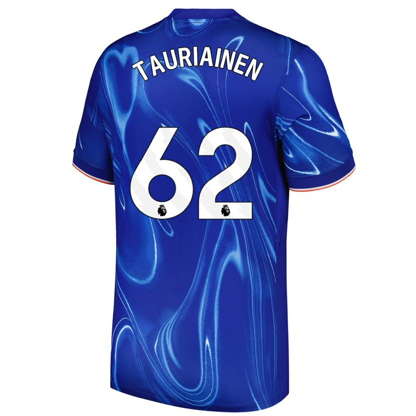 Danxen Kvinnor Jimi Tauriainen #62 Blå Vit Hemmatröja Matchtröjor 2024/25 Tröjor T-Tröja