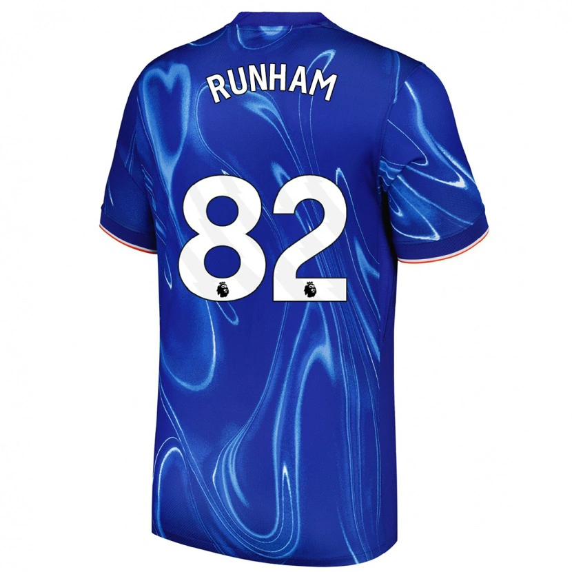 Danxen Kvinnor Frankie Runham #82 Blå Vit Hemmatröja Matchtröjor 2024/25 Tröjor T-Tröja
