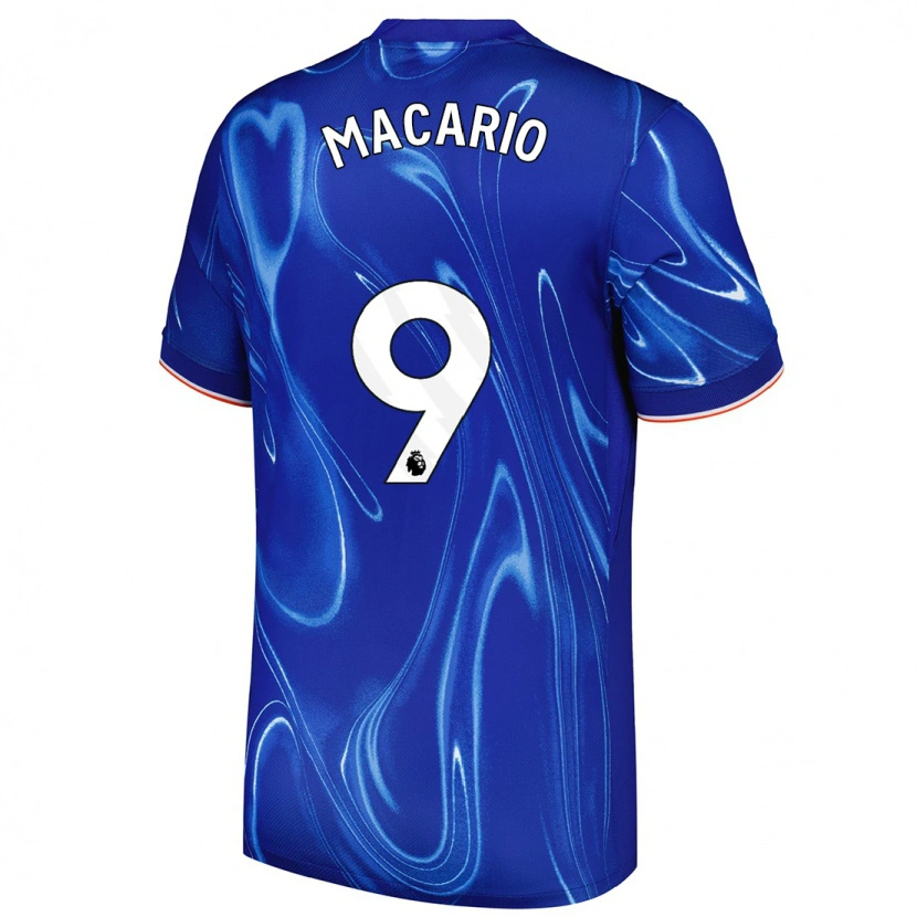Danxen Kvinnor Catarina Macario #9 Blå Vit Hemmatröja Matchtröjor 2024/25 Tröjor T-Tröja