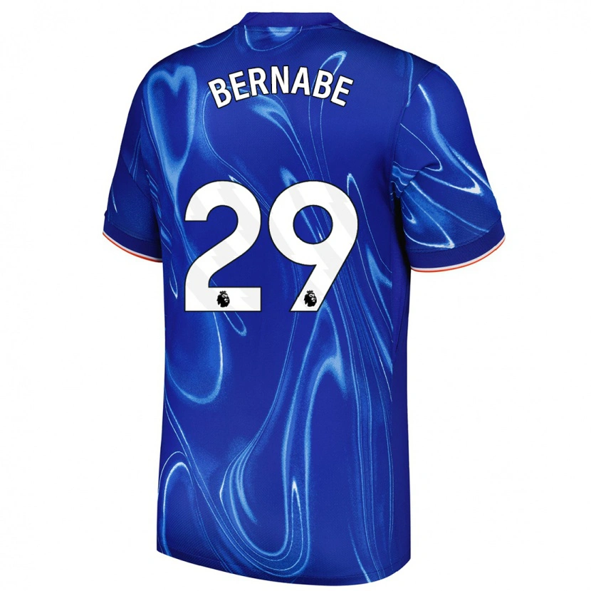 Danxen Kvinnor Alejandra Bernabé #29 Blå Vit Hemmatröja Matchtröjor 2024/25 Tröjor T-Tröja