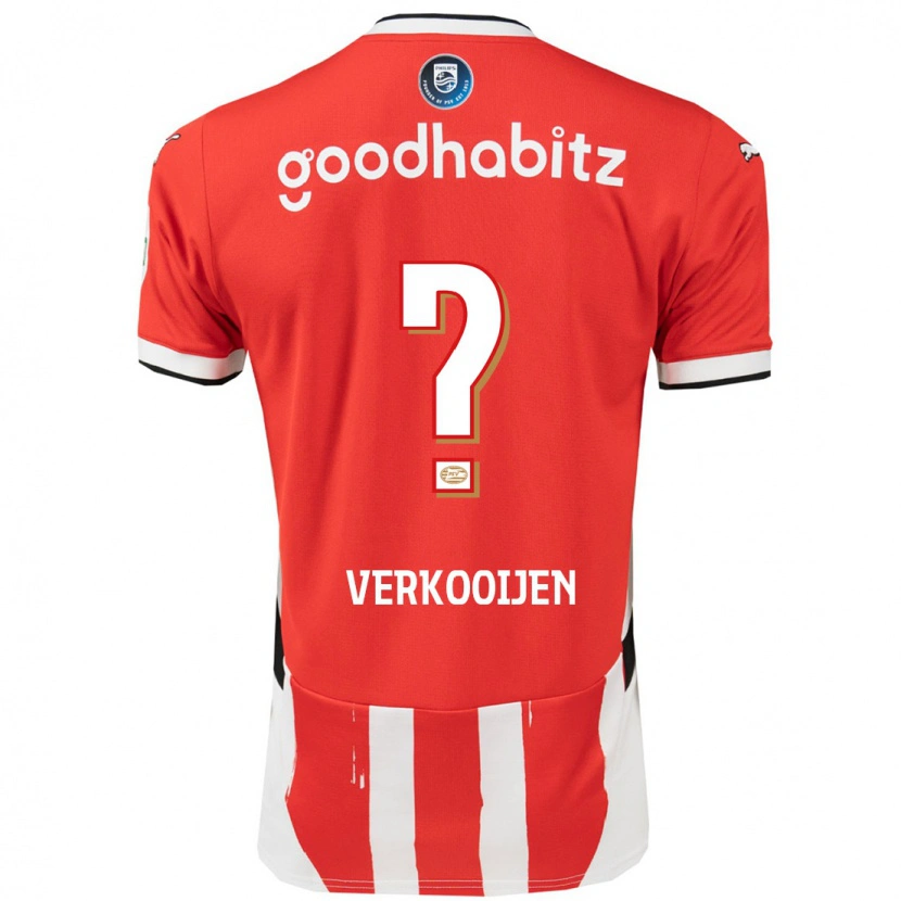 Danxen Kvinnor Nicolas Verkooijen #0 Röd Vit Hemmatröja Matchtröjor 2024/25 Tröjor T-Tröja