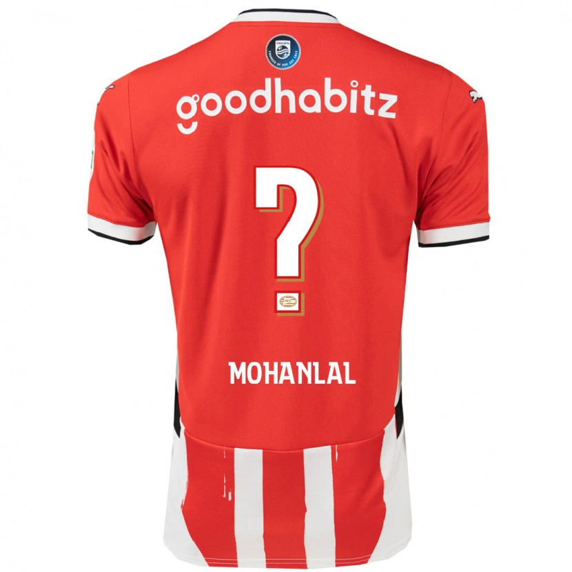 Danxen Kvinnor Pawan Mohanlal #0 Röd Vit Hemmatröja Matchtröjor 2024/25 Tröjor T-Tröja