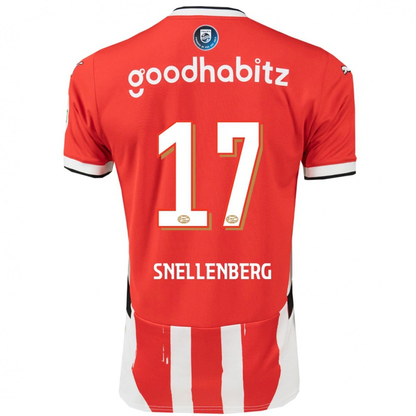 Danxen Kvinnor Maxime Snellenberg #17 Röd Vit Hemmatröja Matchtröjor 2024/25 Tröjor T-Tröja