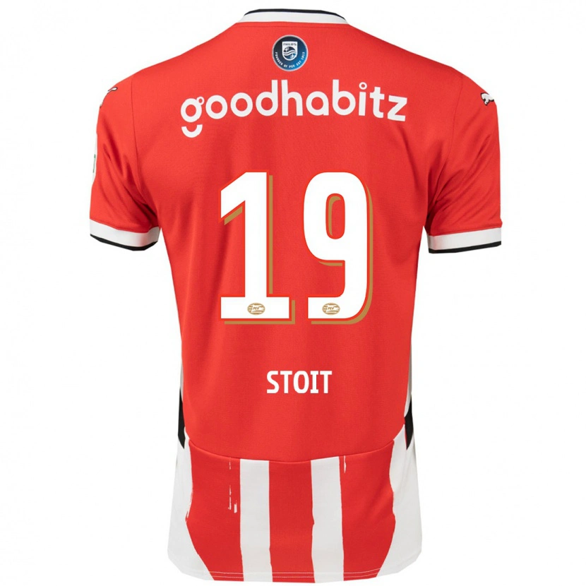 Danxen Kvinnor Fleur Stoit #19 Röd Vit Hemmatröja Matchtröjor 2024/25 Tröjor T-Tröja