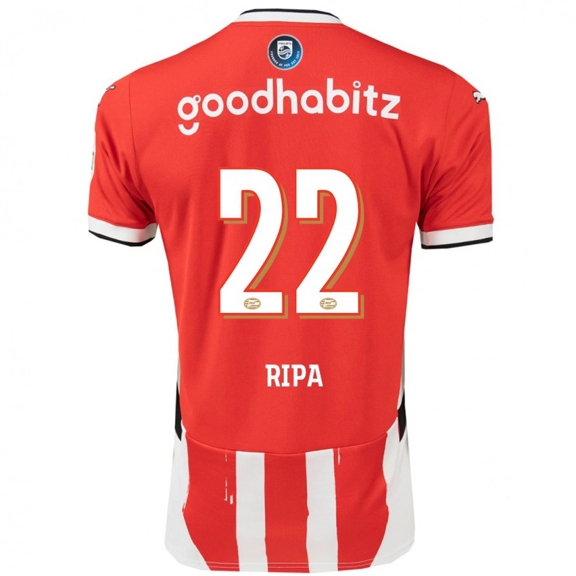 Danxen Kvinnor Chimera Ripa #22 Röd Vit Hemmatröja Matchtröjor 2024/25 Tröjor T-Tröja