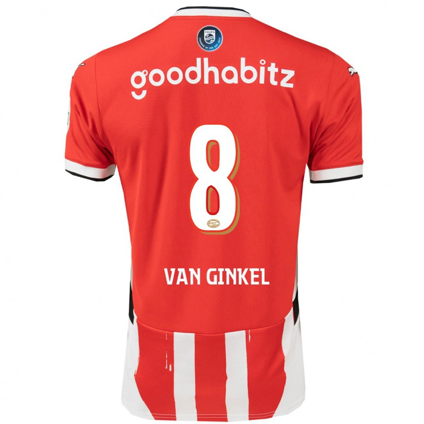 Danxen Kvinnor Marco Van Ginkel #8 Röd Vit Hemmatröja Matchtröjor 2024/25 Tröjor T-Tröja