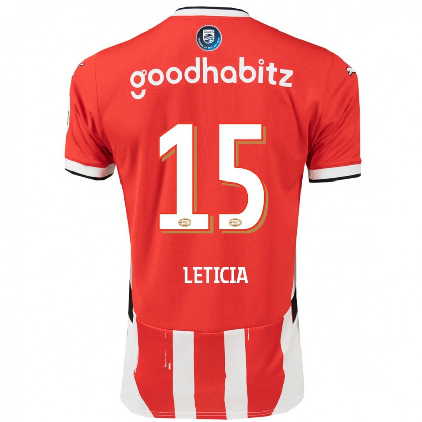 Danxen Kvinnor Brazil Bra Leticia #15 Röd Vit Hemmatröja Matchtröjor 2024/25 Tröjor T-Tröja