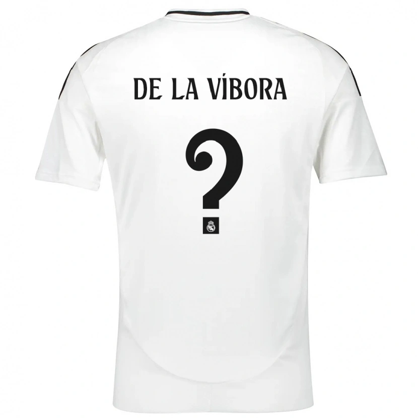 Danxen Kvinnor David De La Víbora #0 Vit Hemmatröja Matchtröjor 2024/25 Tröjor T-Tröja