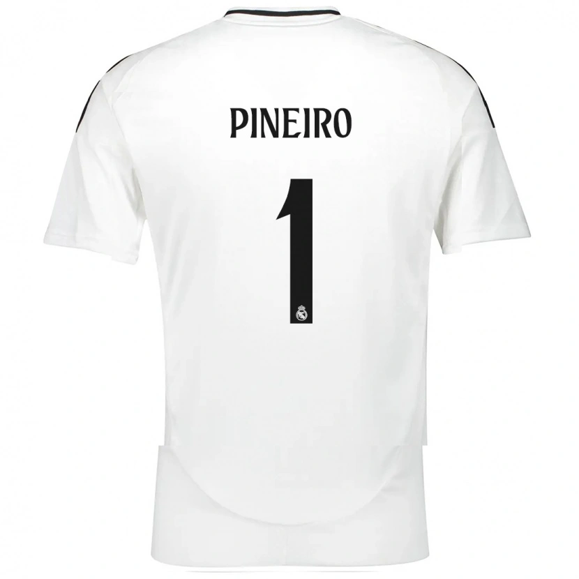 Danxen Kvinnor Diego Piñeiro #1 Vit Hemmatröja Matchtröjor 2024/25 Tröjor T-Tröja