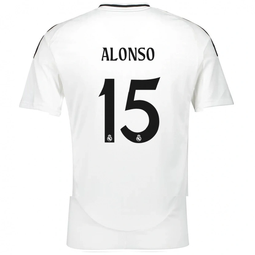 Danxen Kvinnor Borja Alonso #15 Vit Hemmatröja Matchtröjor 2024/25 Tröjor T-Tröja