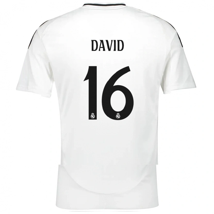 Danxen Kvinnor Antonio David #16 Vit Hemmatröja Matchtröjor 2024/25 Tröjor T-Tröja