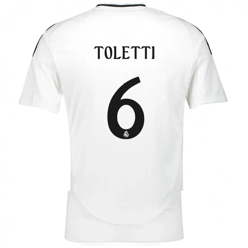 Danxen Kvinnor Sandie Toletti #6 Vit Hemmatröja Matchtröjor 2024/25 Tröjor T-Tröja