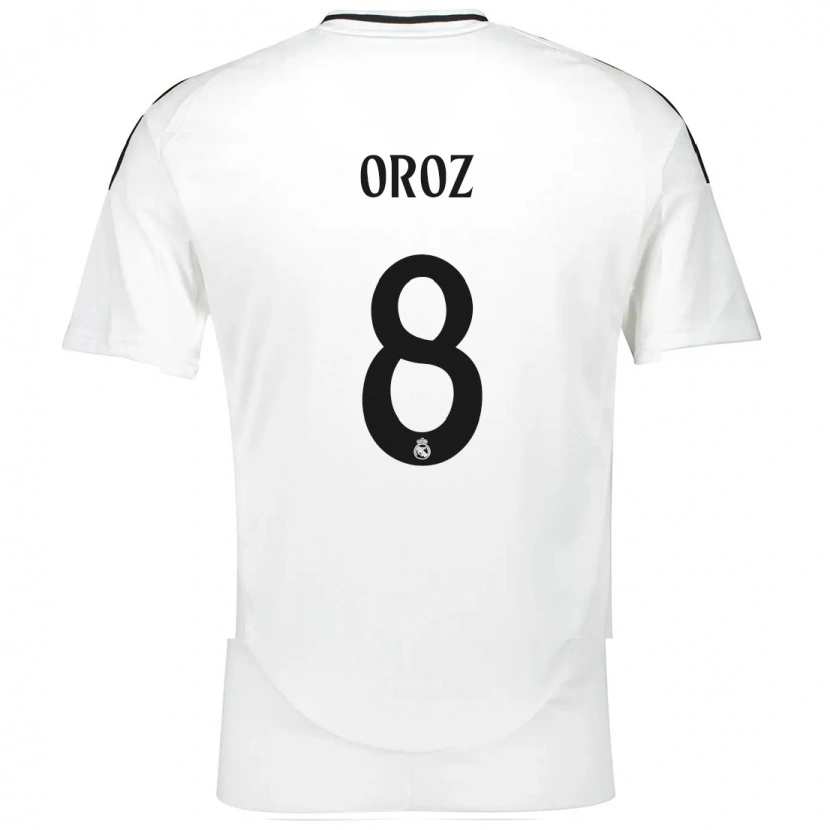 Danxen Kvinnor Maite Oroz #8 Vit Hemmatröja Matchtröjor 2024/25 Tröjor T-Tröja