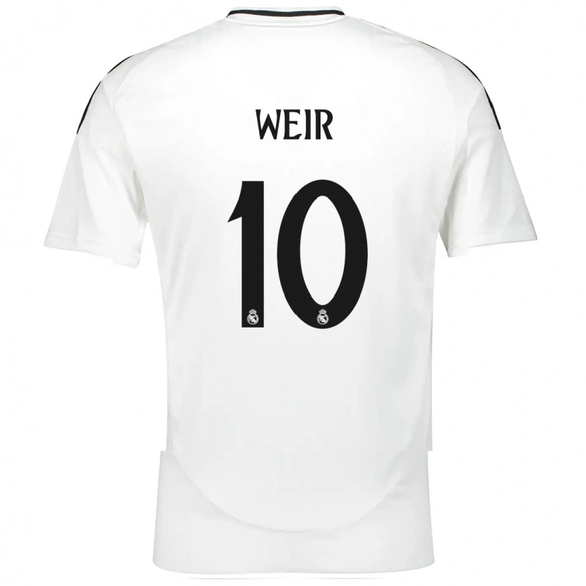 Danxen Kvinnor Caroline Weir #10 Vit Hemmatröja Matchtröjor 2024/25 Tröjor T-Tröja