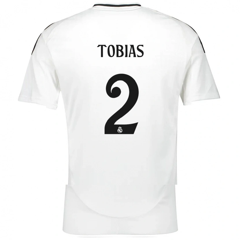 Danxen Kvinnor Vinícius Tobias #2 Vit Hemmatröja Matchtröjor 2024/25 Tröjor T-Tröja
