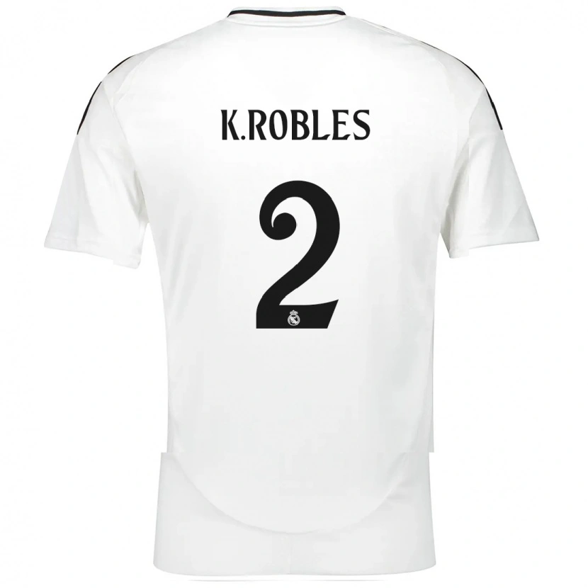 Danxen Kvinnor Kenti Robles #2 Vit Hemmatröja Matchtröjor 2024/25 Tröjor T-Tröja