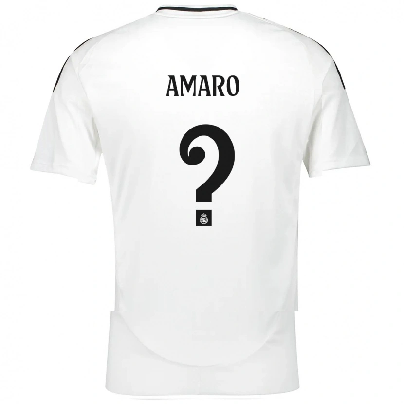 Danxen Kvinnor Jaime Amaro #0 Vit Hemmatröja Matchtröjor 2024/25 Tröjor T-Tröja