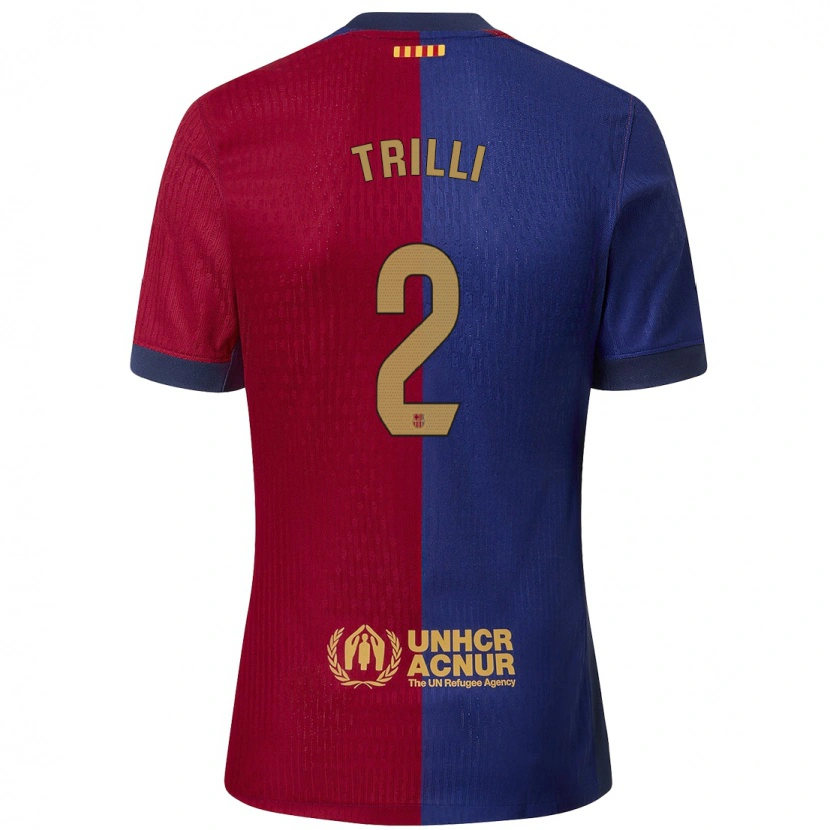 Danxen Kvinnor Trilli #2 Blå Röd Hemmatröja Matchtröjor 2024/25 Tröjor T-Tröja