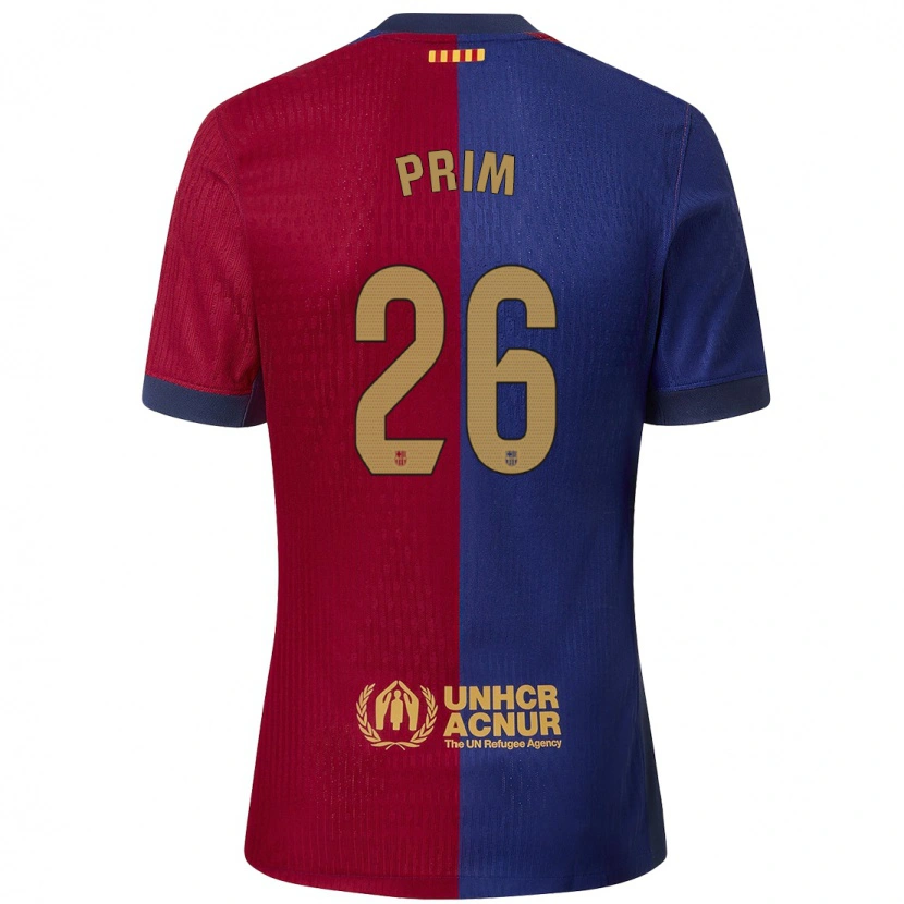 Danxen Kvinnor Pau Prim #26 Blå Röd Hemmatröja Matchtröjor 2024/25 Tröjor T-Tröja
