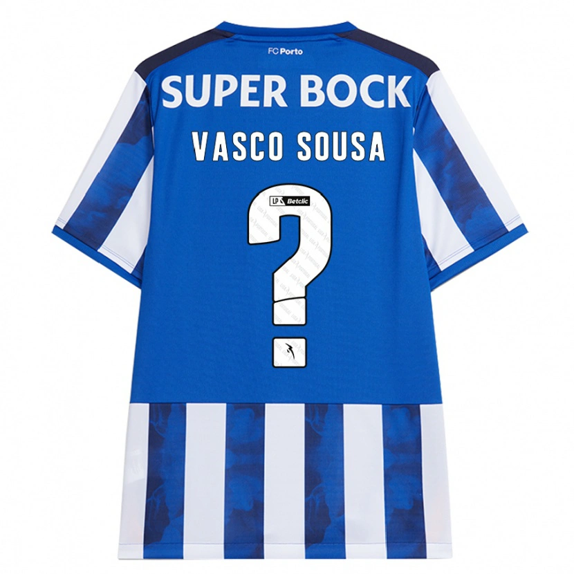 Danxen Kvinnor Vasco Sousa #0 Blå Vit Hemmatröja Matchtröjor 2024/25 Tröjor T-Tröja