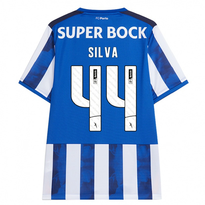 Danxen Kvinnor Felipe Silva #44 Blå Vit Hemmatröja Matchtröjor 2024/25 Tröjor T-Tröja
