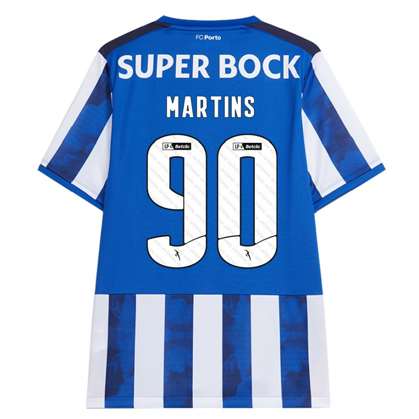 Danxen Kvinnor Gil Martins #90 Blå Vit Hemmatröja Matchtröjor 2024/25 Tröjor T-Tröja