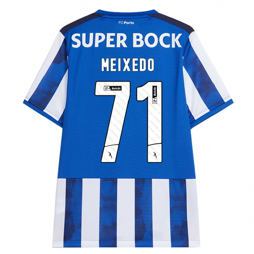 Danxen Kvinnor Francisco Meixedo #71 Blå Vit Hemmatröja Matchtröjor 2024/25 Tröjor T-Tröja