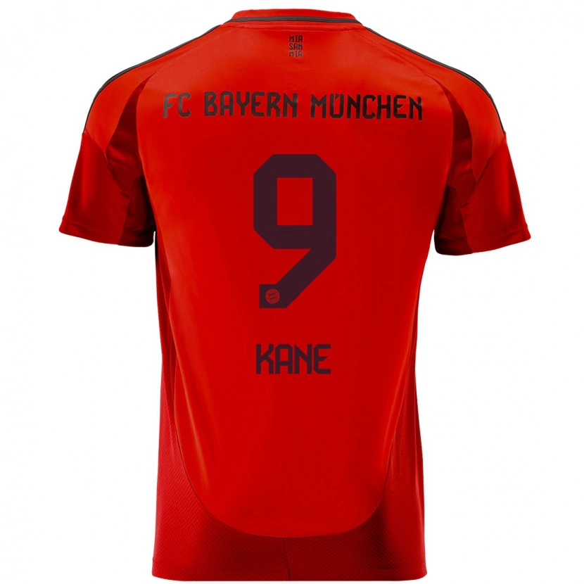 Danxen Kvinnor Harry Kane #9 Röd Hemmatröja Matchtröjor 2024/25 Tröjor T-Tröja