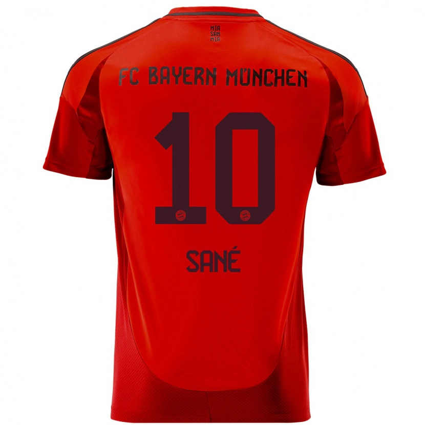 Danxen Kvinnor Leroy Sané #10 Röd Hemmatröja Matchtröjor 2024/25 Tröjor T-Tröja