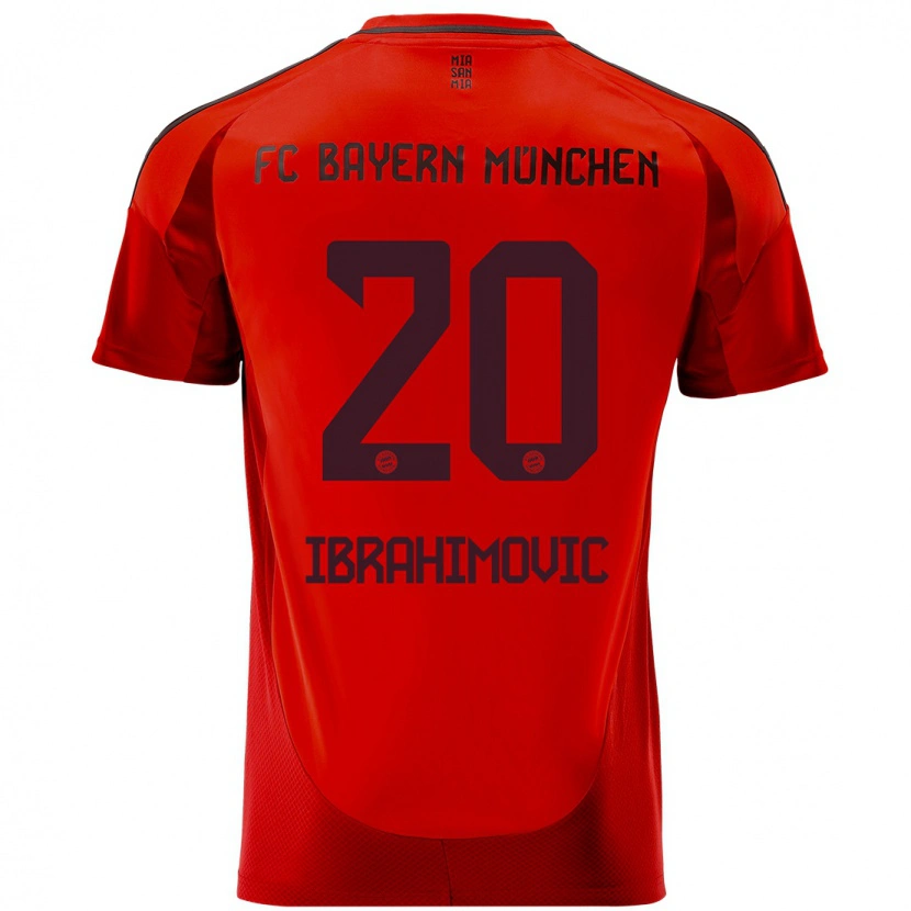 Danxen Kvinnor Arijon Ibrahimovic #20 Röd Hemmatröja Matchtröjor 2024/25 Tröjor T-Tröja