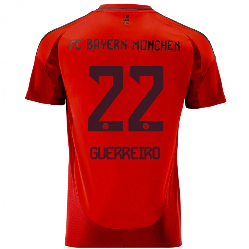 Danxen Kvinnor Raphaël Guerreiro #22 Röd Hemmatröja Matchtröjor 2024/25 Tröjor T-Tröja